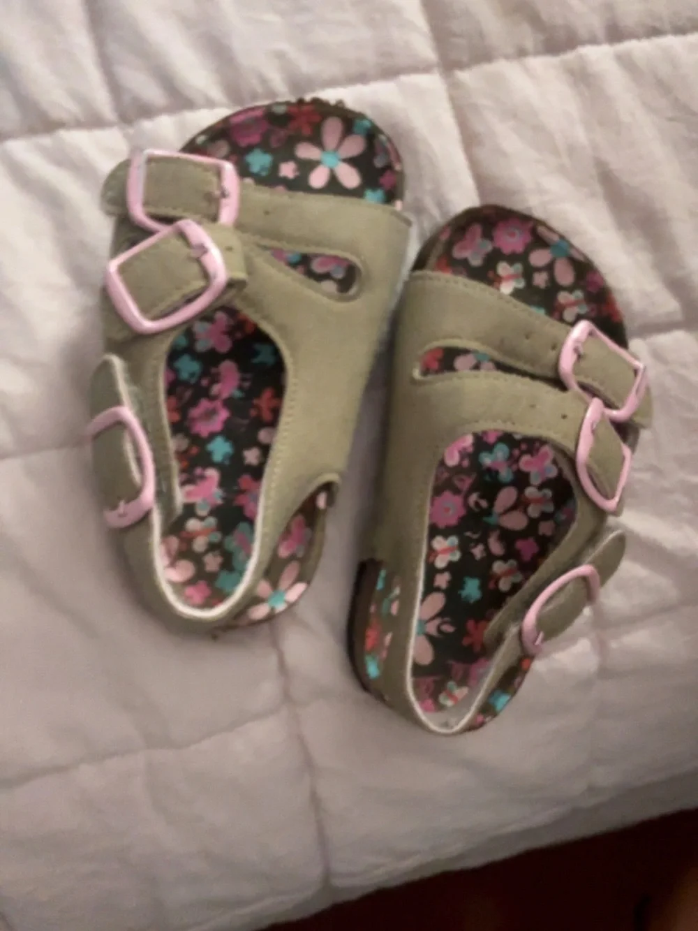 Toddler bright play shoes-worn/good condition (size 5) , & sandals (NEW) size 5